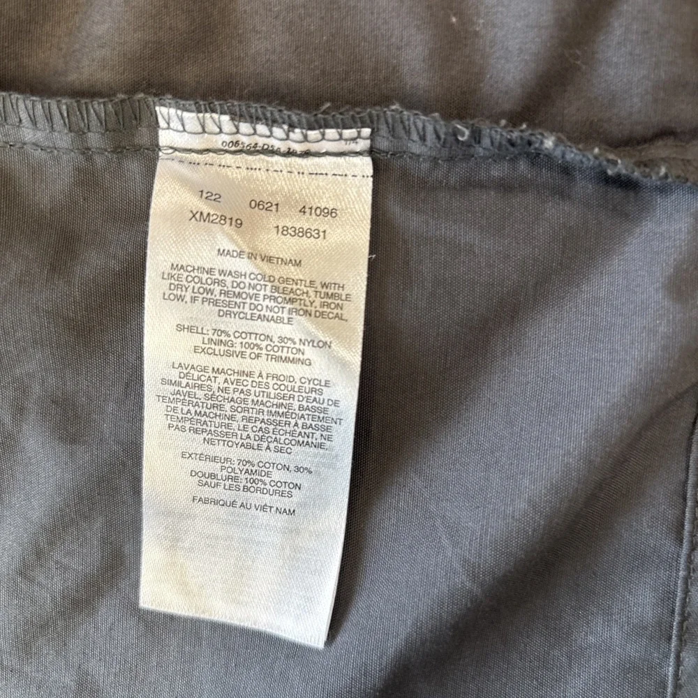 Columbia Men's Full Zip‎ Hooded Windbreaker Jacket Gray Cotton Blend Sz 2X